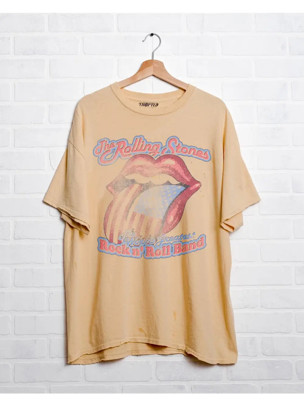 The Rolling Stones World's Greatest Band Thrifted Tee