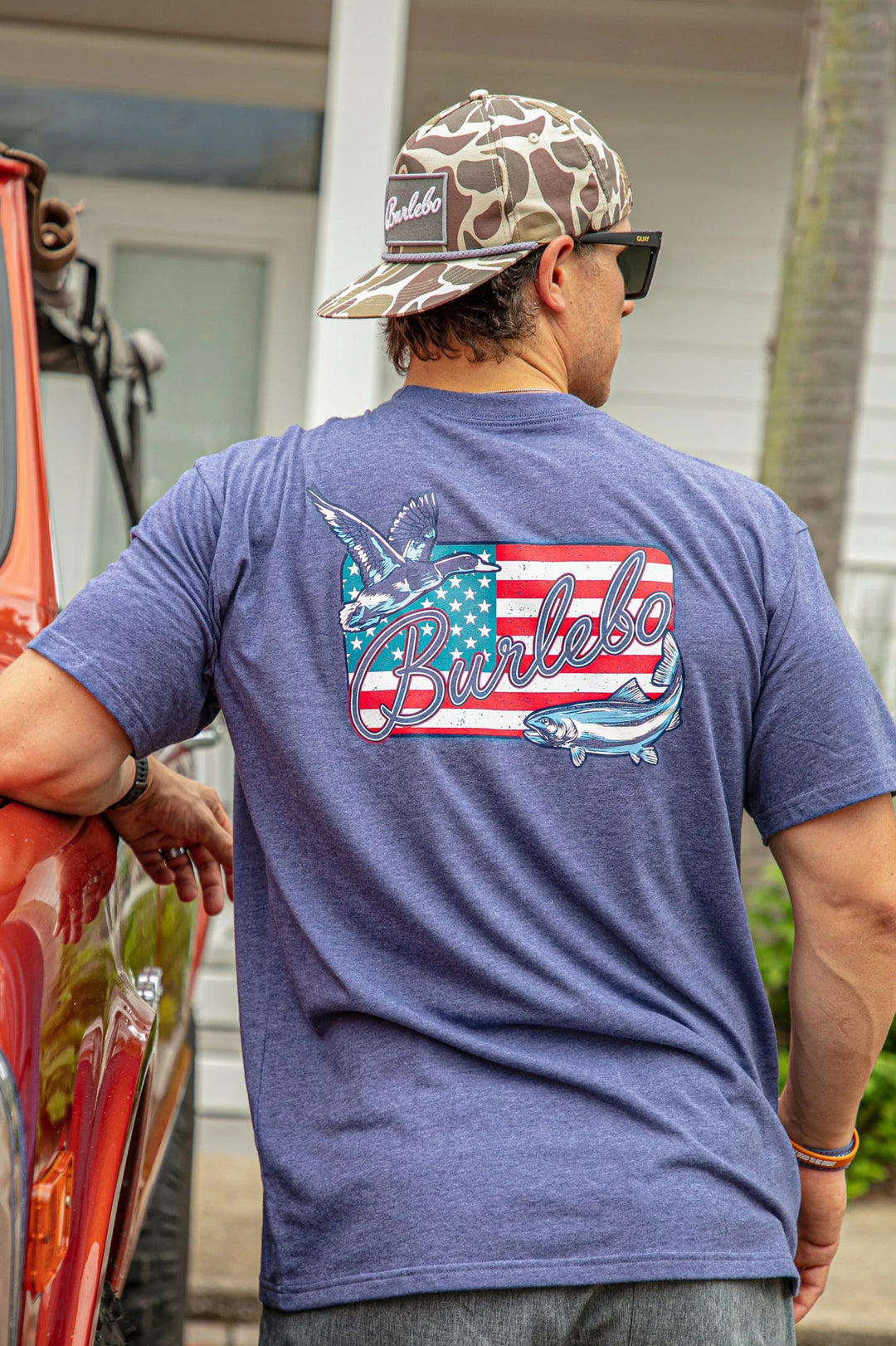 The Burlebo American Flag Patch Tee