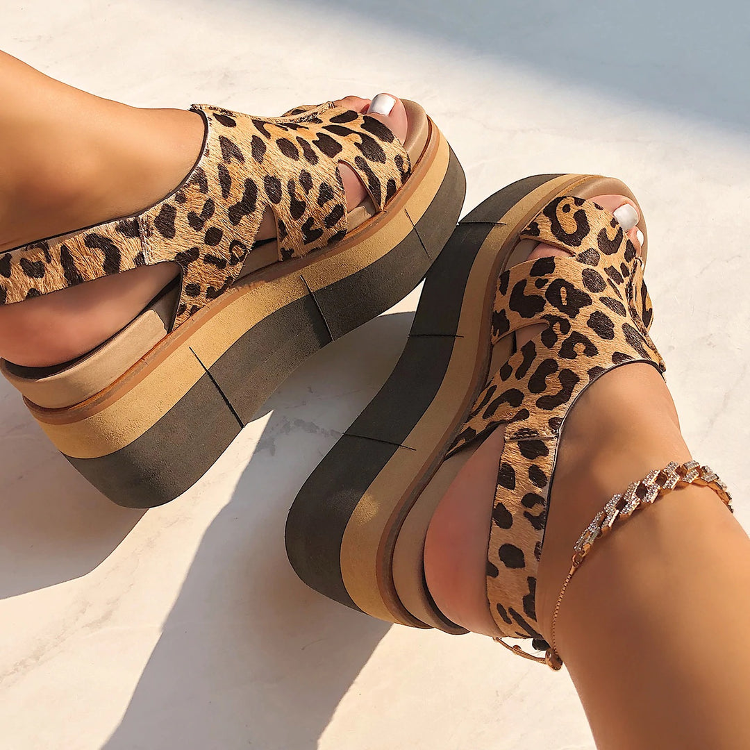 NF Geo Leopard Sandal